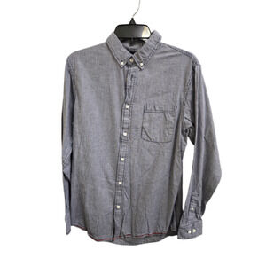 Very Good M Blue & White Striped Button-Down Shirt